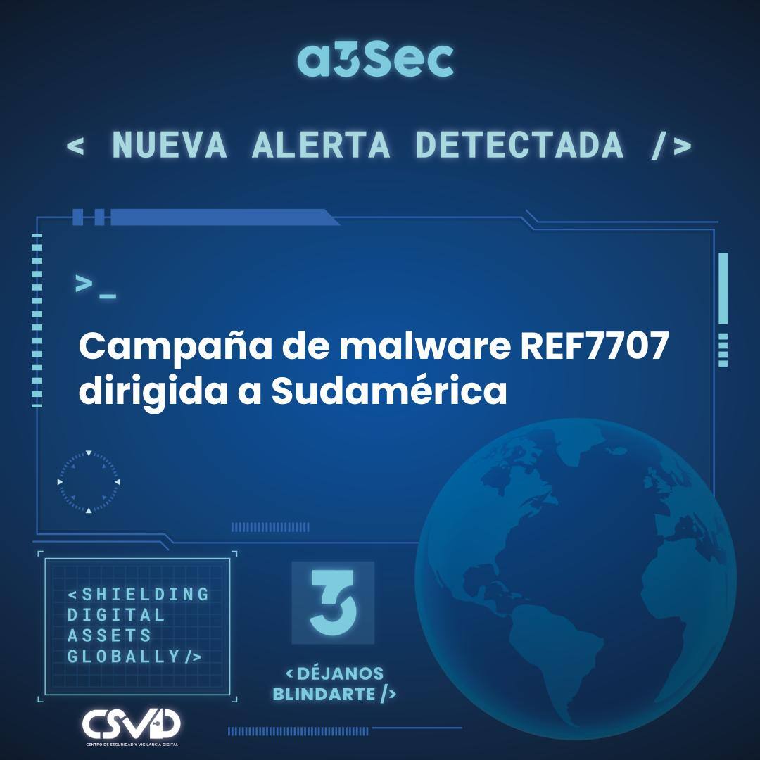 Campaña de malware REF7707