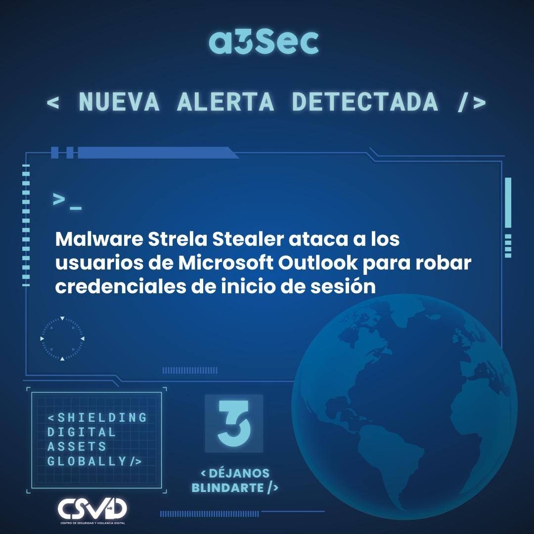 Malware Strela Stealer ataca usuarios de Microsoft
