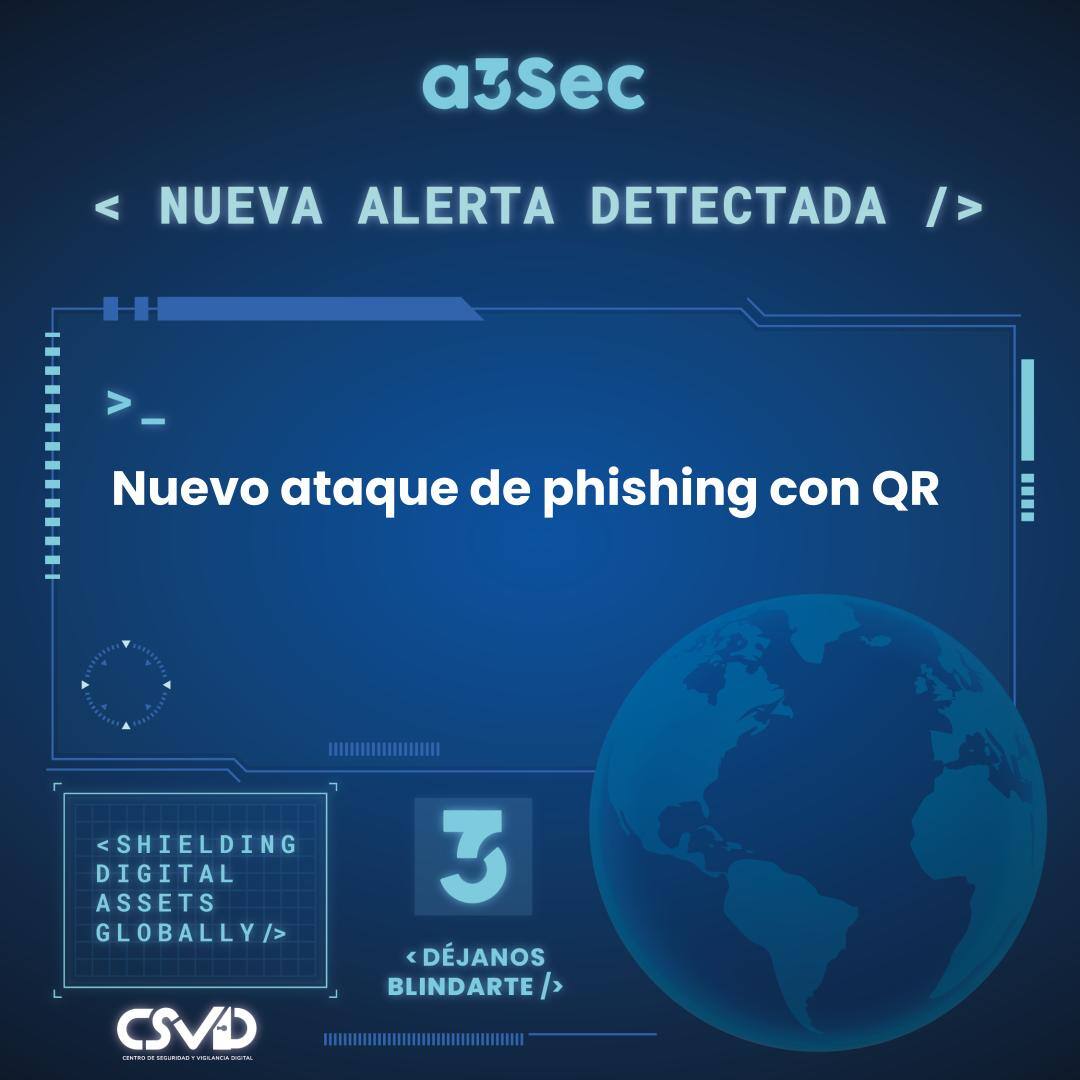 Nuevo ataque de phishing con QR