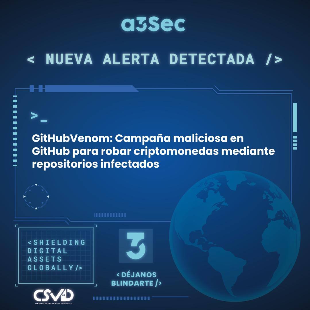 Campaña maliciosa en GitHub para robar criptomonedas 