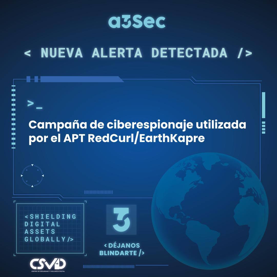 Campaña ciberespionaje APT Red Curl