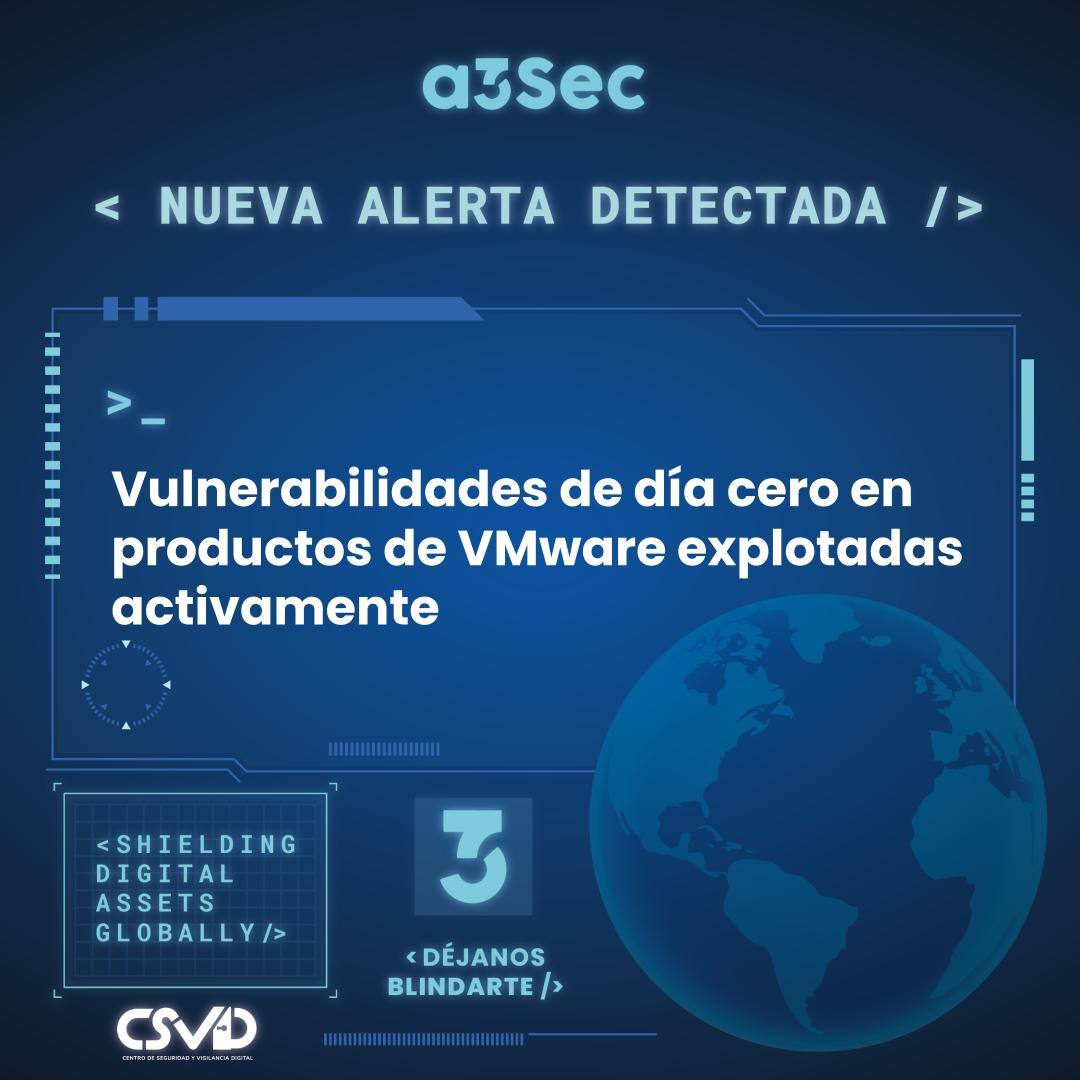 Vulnerabilidades de día cero en productos de VMware
