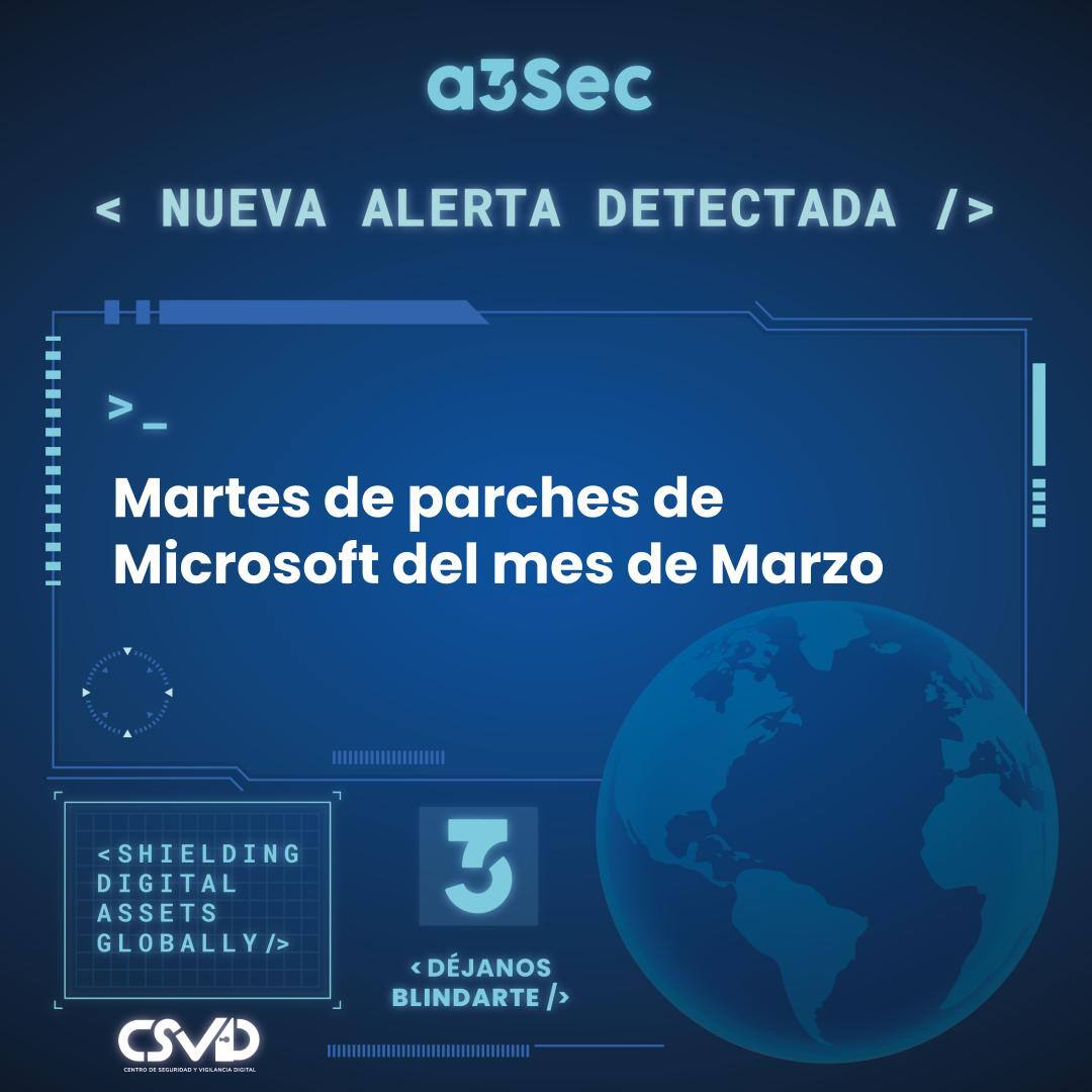 Martes de parches de Microsoft mes de Marzo