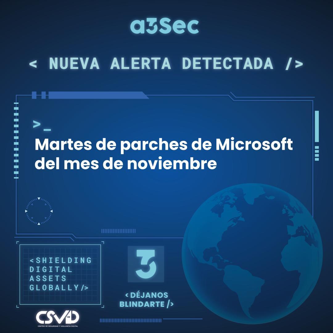 Martes de parches Microsoft noviembre 