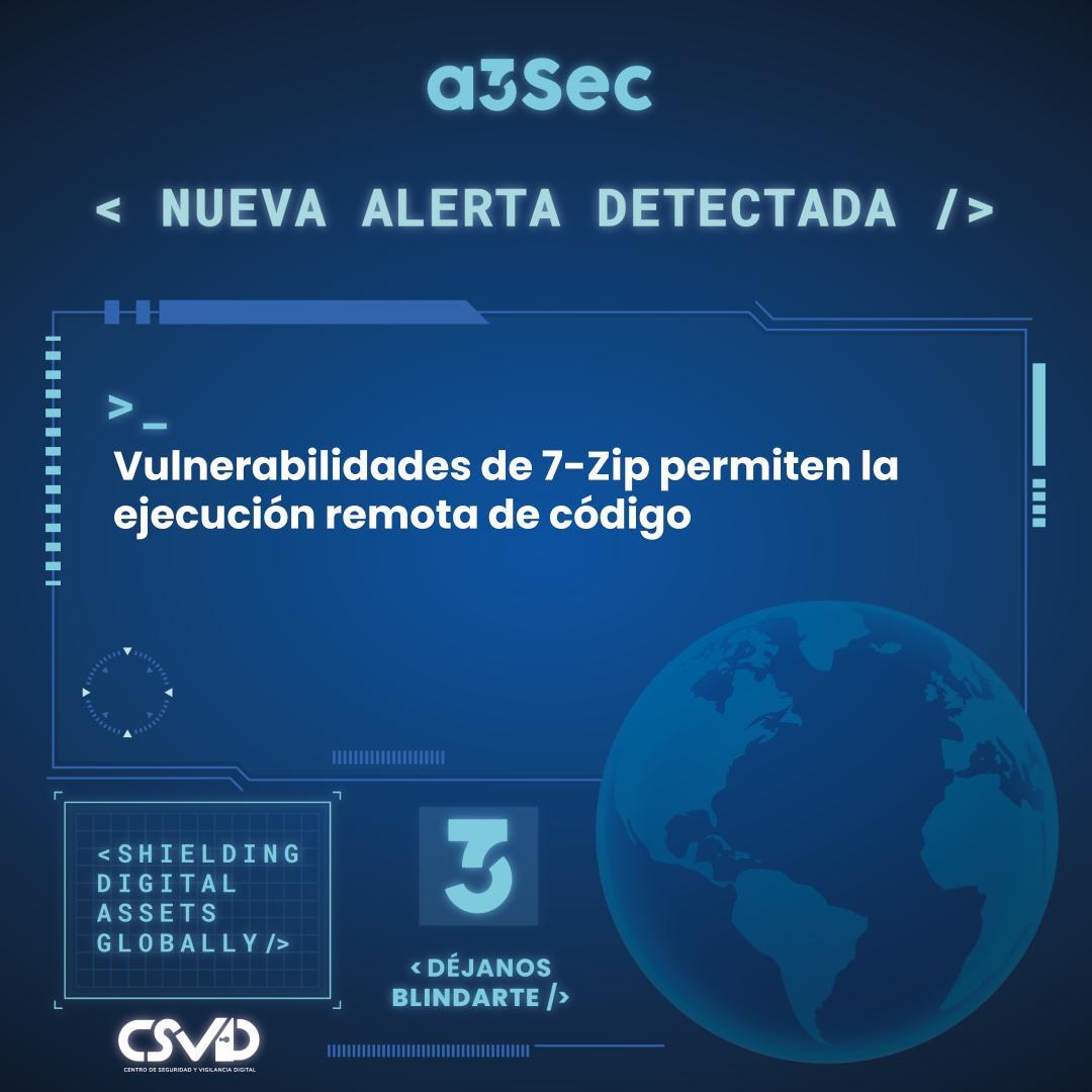 Vulnerabilidades de 7-Zip permiten la ejecución remota de código