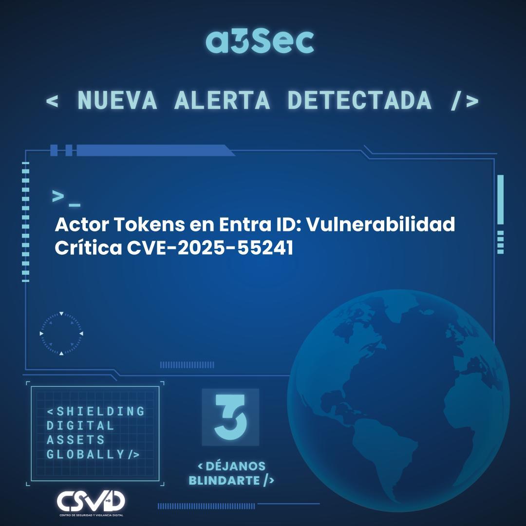 Actor Tokens en Entra ID: Vulnerabilidad Crítica CVE-2025-55241