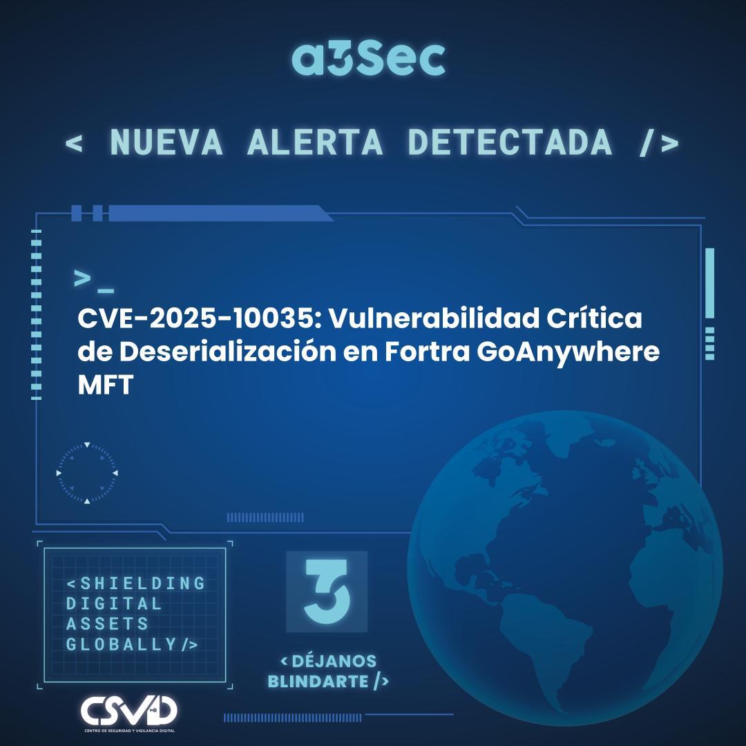 CVE-2025-10035: Vulnerabilidad Crítica de Deserialización en Fortra GoAnywhere MFT